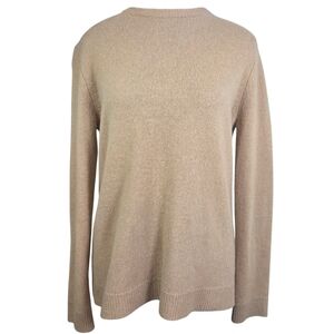 Zara Women's Tan Cashmere Crew Neck Sweater Size Small